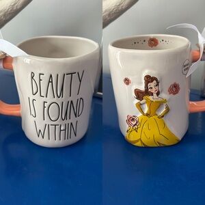 Rae Dunn Disney Beauty and the Beast Belle Beauty Is Found Within Mug